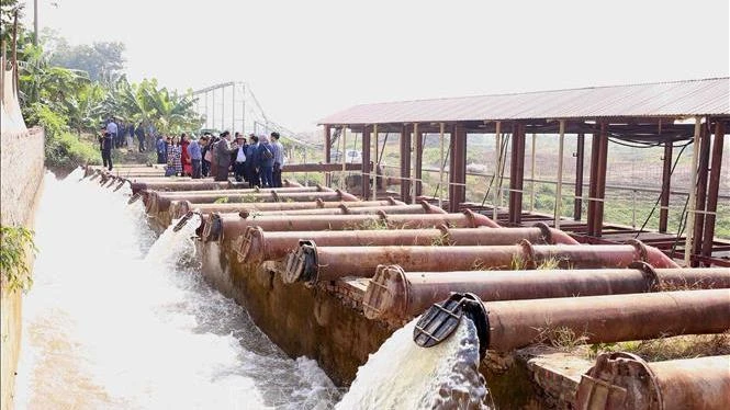 Hệ thống công trình thủy lợi là một trong các trụ cột quan trọng hỗ trợ sản xuất nông nghiệp và phát triển kinh tế-xã hội của Việt Nam. (Ảnh minh họa: TTXVN) 