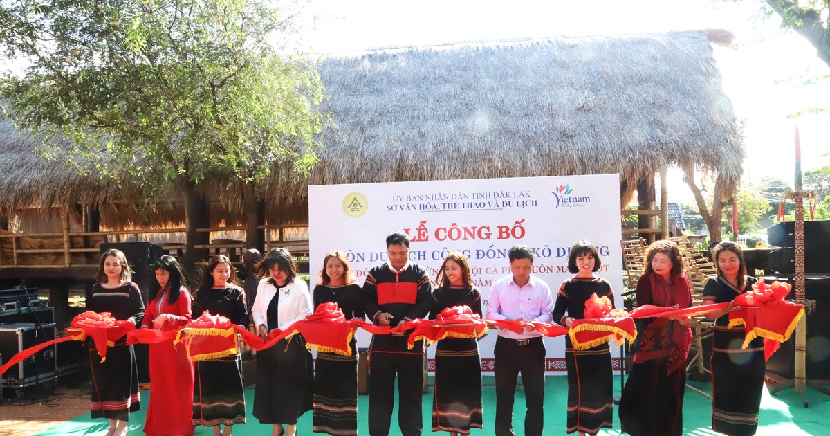 Đắk Lắk công bố buôn du lịch cộng đồng đầu tiên Akŏ Dhông