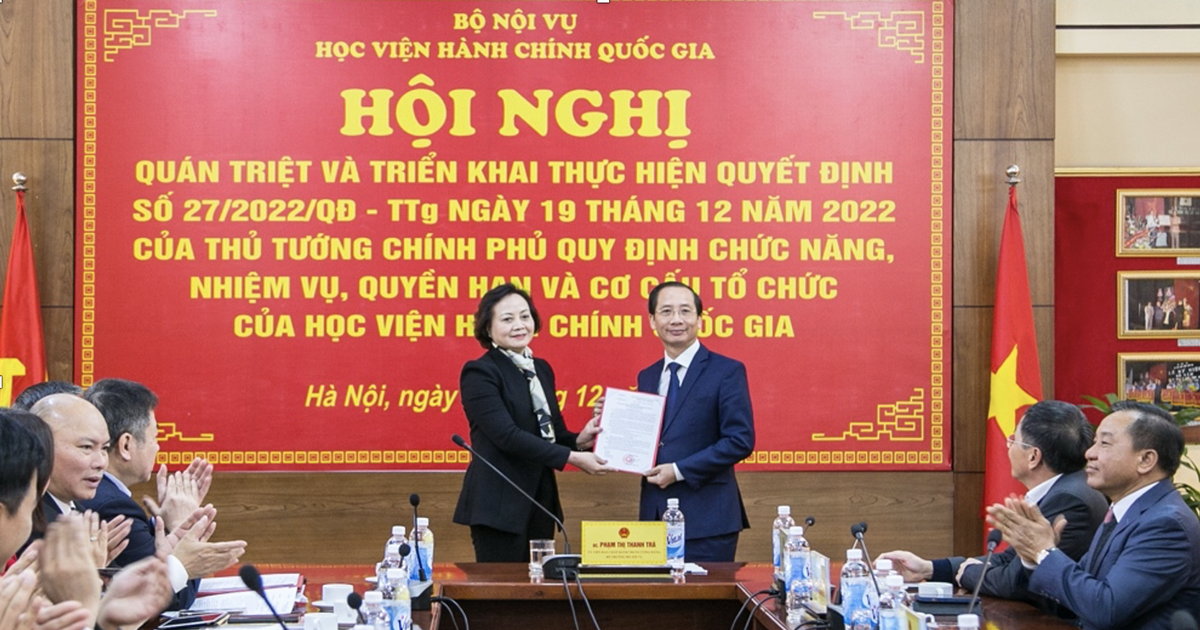 PGS,TS Nguyễn Bá Chiến làm Quyền Giám đốc Học viện Hành chính Quốc gia