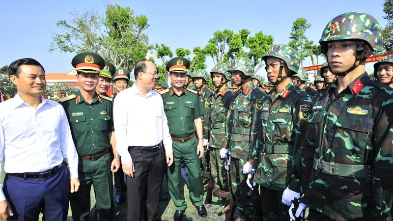 Lễ ra quân huấn luyện năm 2024 cho các đơn vị lực lượng vũ trang Thành phố Hồ Chí Minh ảnh 3