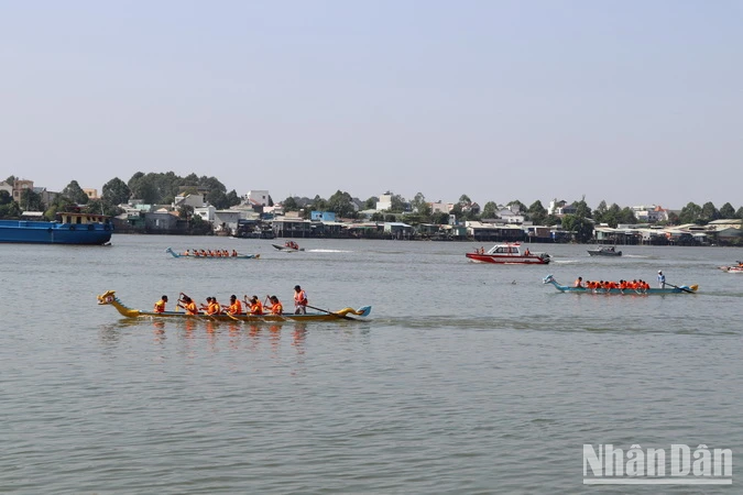 Sôi nổi giải đua thuyền truyền thống trên sông Đồng Nai ảnh 4
