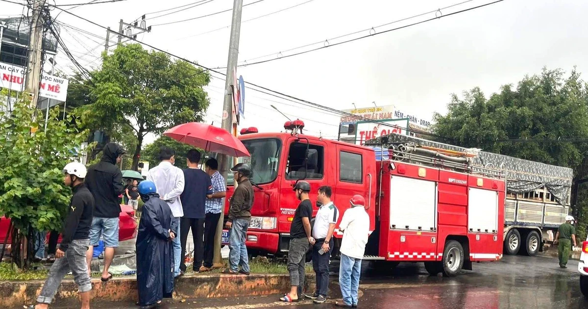 Đắk Lắk: Va chạm với xe cứu hỏa, 1 người tử vong tại chỗ