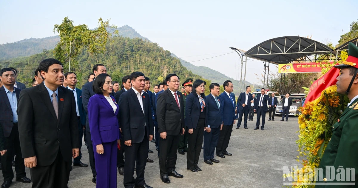 [Ảnh] Chủ tịch Quốc hội Vương Đình Huệ kiểm tra công trình xây dựng nông thôn mới tại Thái Nguyên ảnh 5