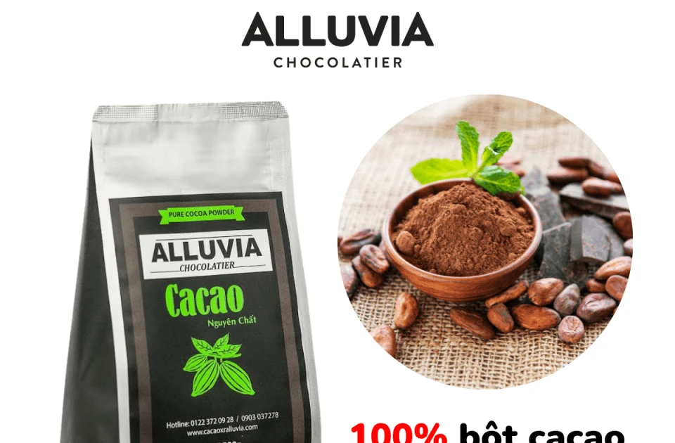 Bột ca-cao nguyên chất Alluvia-Đồ uống-Bột ca cao