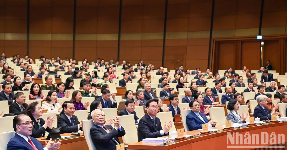 View - [Ảnh] Tổng Bí thư Nguyễn Phú Trọng dự khai mạc Kỳ họp bất thường lần thứ 5, Quốc hội khóa XV