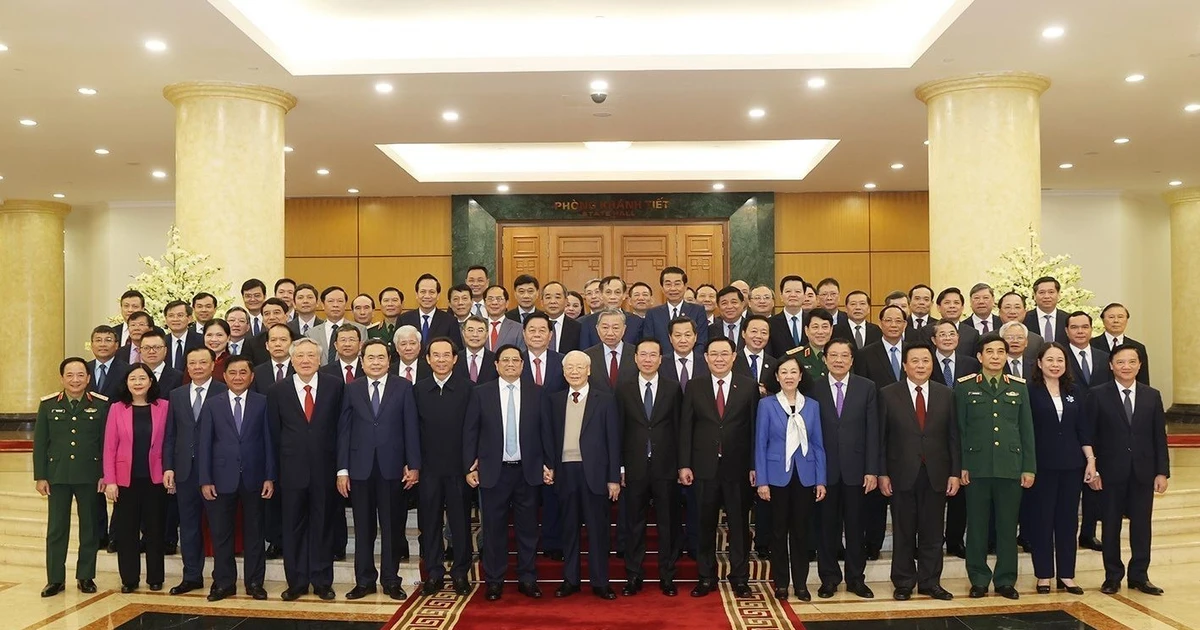 View - Tổng Bí thư Nguyễn Phú Trọng chủ trì họp Tiểu ban Văn kiện Đại hội XIV của Đảng 