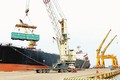 Bốc dỡ hàng hóa tại Cảng Cửa Lò (tỉnh Nghệ An). 