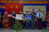 Công nhận xã nông thôn mới nâng cao đầu tiên ở Phú Yên