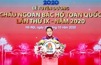 Chủ tịch Quốc hội Nguyễn Thị Kim Ngân phát biểu ý kiến tại buổi lễ.