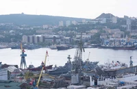Một góc cảng Vladivostok.
