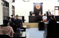 Phiên tòa xét xử vụ án bạo hành trẻ em xảy ra tại cơ sở mầm non thuộc phường Tiền Phong, thành phố Thái Bình, tỉnh Thái Bình. (Ảnh THẾ DUYỆT)