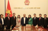 Chủ tịch nước Nguyễn Xuân Phúc làm việc với Trung ương Hội Chữ thập đỏ Việt Nam.