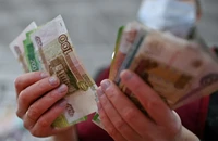 Đồng ruble của Nga. (Ảnh: Reuters)