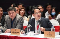Tiến sĩ Khổng Quốc Minh - Cục Sở hữu trí tuệ phát biểu ý kiến tại Hội thảo. (Ảnh: THÀNH ĐẠT)