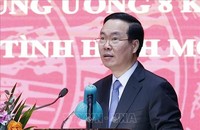Chủ tịch nước Võ Văn Thưởng phát biểu chỉ đạo.