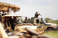 Binh sĩ Mali trong 1 cuộc tuần tra gần biên giới với Niger ở Dansongo Circle, Mali, ngày 23/8/2021. (Ảnh: Reuters)
