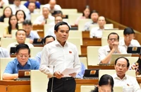Phó Thủ tướng Chính phủ Trần Lưu Quang phát biểu tại phiên chất vấn sáng 7/6. (Ảnh: THỦY NGUYÊN)