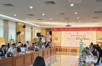 Các đại biểu tham dự buổi họp báo chương trình Dấu ấn Việt Nam.