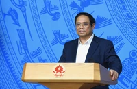 Thủ tướng Phạm Minh Chính phát biểu ý kiến khai mạc Phiên họp lần thứ 20 Ban Chỉ đạo Quốc gia phòng, chống dịch Covid-19.