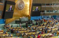 Phiên họp bầu 14 thành viên Hội đồng Nhân quyền Liên hợp quốc nhiệm kỳ 2023-2025 ngày 11/10/2022 tại Trụ sở Liên hợp quốc ở New York, Mỹ. (Ảnh UN)