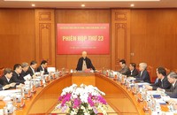 Tổng Bí thư Nguyễn Phú Trọng chủ trì Phiên họp thứ 23 của Ban Chỉ đạo Trung ương về phòng, chống tham nhũng, tiêu cực. Ảnh: TTXVN