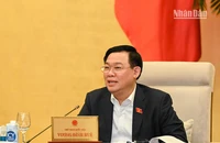 Chủ tịch Quốc hội Vương Đình Huệ phát biểu ý kiến tại phiên họp chiều 13/12. (Ảnh: DUY LINH)