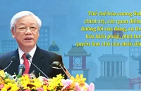 Thể chế hóa Cương lĩnh chính trị, các quan điểm, đường lối của Đảng, cụ thể hóa Hiến pháp, phát huy quyền làm chủ của nhân dân