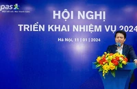 Phó Thống đốc Ngân hàng Nhà nước Phạm Tiến Dũng phát biểu tại Hội nghị.