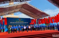 Nghi thức phát động Chiến dịch Thanh niên tình nguyện hè 2023 tại cực nam Tổ quốc vào sáng 27/5.