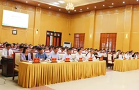 Toàn cảnh Hội nghị sơ kết giữa nhiệm kỳ thực hiện Nghị quyết Đại hội Đại biểu Đảng bộ tỉnh Bắc Ninh.