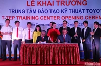 Lễ khai trương trung tâm đào tạo kỹ thuật Toyota tại Trường Cao đẳng kỹ thuật công nghệ Nha Trang.