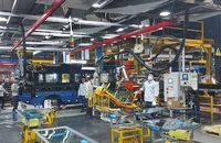 Dây chuyền sản xuất, lắp ráp xe ô-tô của Công ty TNHH Ford Việt Nam. (Ảnh Thanh Quân)