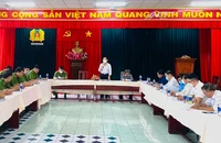 Đoàn giám sát Ủy ban Mặt trận Tổ quốc Việt Nam quận Tân Bình (Thành phố Hồ Chí Minh) giám sát Công an quận Tân Bình về công tác quản lý nhà trọ.