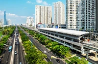 Dự án đường sắt (metro) số 1 (Bến Thành - Suối Tiên) đang được triển khai xây dựng.