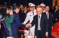 Tổng Bí thư Nguyễn Phú Trọng, Chủ tịch nước Võ Văn Thưởng dự Lễ kỷ niệm.