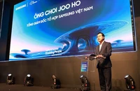 Ông Choi Joo Ho, Tổng Giám đốc Tổ hợp Samsung Việt Nam phát biểu tại sự kiện.