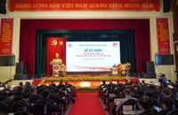 Quang cảnh Lễ kỷ niệm 70 năm Viện Hàn lâm Khoa học xã hội Việt Nam.