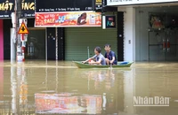 Nước đã ngập toàn thành phố Tuyên Quang