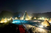 Đảo Khê Cốc - Nơi tái hiện sinh hoạt cộng đồng của cư dân cổ Tràng An là sản phẩm du lịch mới độc đáo của tỉnh Ninh Bình.