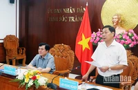 Phó Chủ tịch Ủy ban nhân dân tỉnh Sóc Trăng Lâm Hoàng Nghiệp cam kết phối hợp bảo đảm tiến độ dự án.