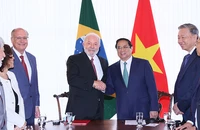 Thủ tướng Phạm Minh Chính và Tổng thống Lula da Silva hội đàm. (Ảnh: Dương Giang)