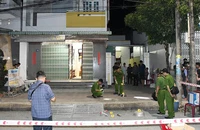 Khám nghiệm hiện trường vụ cướp tiệm vàng trên địa bàn tỉnh Trà Vinh ngày 30/11/2023.