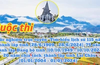 Lai Châu phát động cuộc thi trắc nghiệm trực tuyến tìm hiểu lịch sử 115 năm thành lập tỉnh.