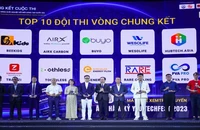 Các đội dự thi Vòng chung kết tại Cuộc thi Tìm kiếm tài năng khởi nghiệp sáng tạo Quốc gia năm 2023.