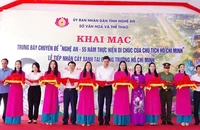 Khai trương trưng bày chuyên đề "Nghệ An - 55 năm thực hiện Di chúc của Chủ tịch Hồ Chí Minh" ngày 29/8/2024. (Ảnh: THÀNH CHÂU)