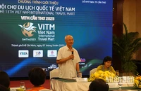 Ông Vũ Thế Bình, Chủ tịch Hiệp hội Du lịch Việt Nam thông tin về sự kiện.
