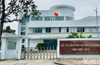 Trụ sở Sở Tài nguyên và Môi trường tỉnh Bạc Liêu, nơi có một số cán bộ lãnh đạo liên quan sai phạm trong việc thực hiện các dự án xây dựng trạm quan trắc, gây lãng phí lớn. (Ảnh: TRỌNG DUY)