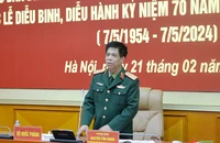 Thượng tướng Nguyễn Văn Nghĩa, Phó Tổng Tham mưu trưởng Quân đội nhân dân Việt Nam phát biểu tại hội nghị. (Ảnh: Báo Quân đội nhân dân).
