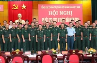 Thượng tướng Trịnh Văn Quyết và các đại biểu dự Hội nghị sơ kết công tác Đảng, công tác chính trị 6 tháng đầu năm 2024.