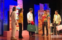Cuộc thi góp phần khuyến khích, động viên các diễn viên trẻ. (Ảnh: Một vở diễn của Nhà hát kịch Việt Nam).